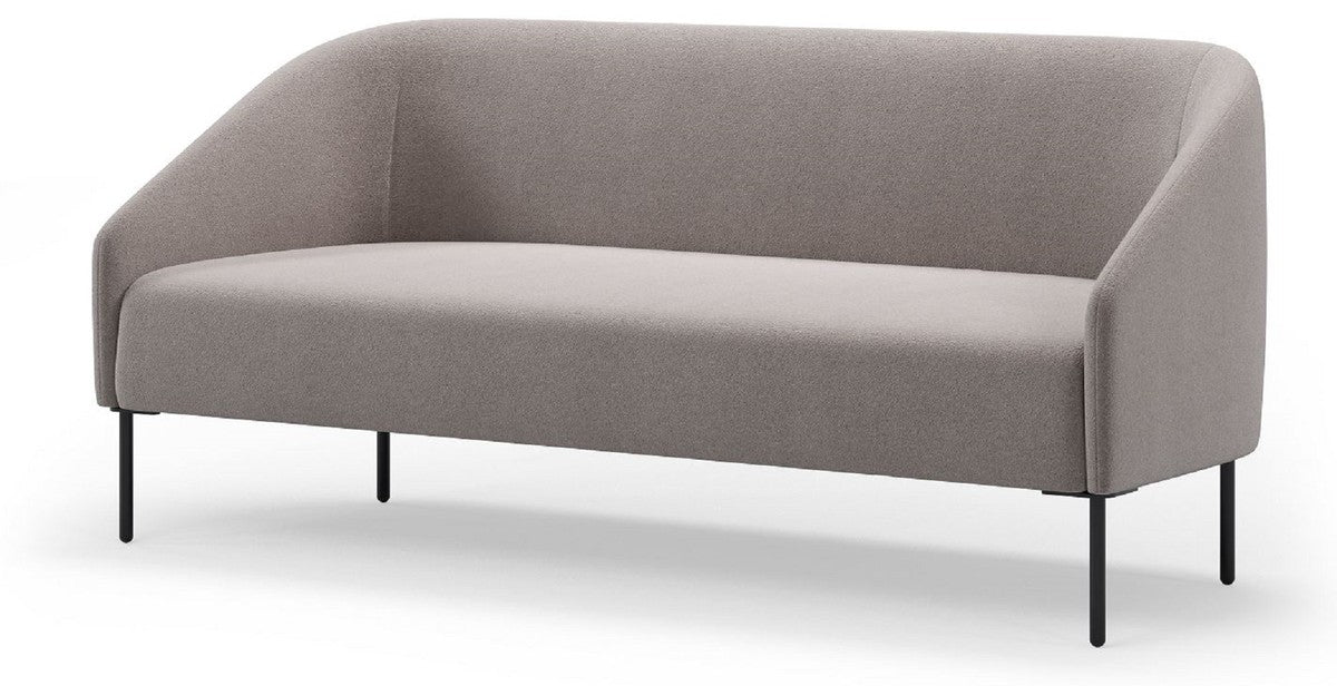 Luxus Wohnzimmer & Hotel Sofa Grau / Schwarz 180 cm - Luxus Möbel