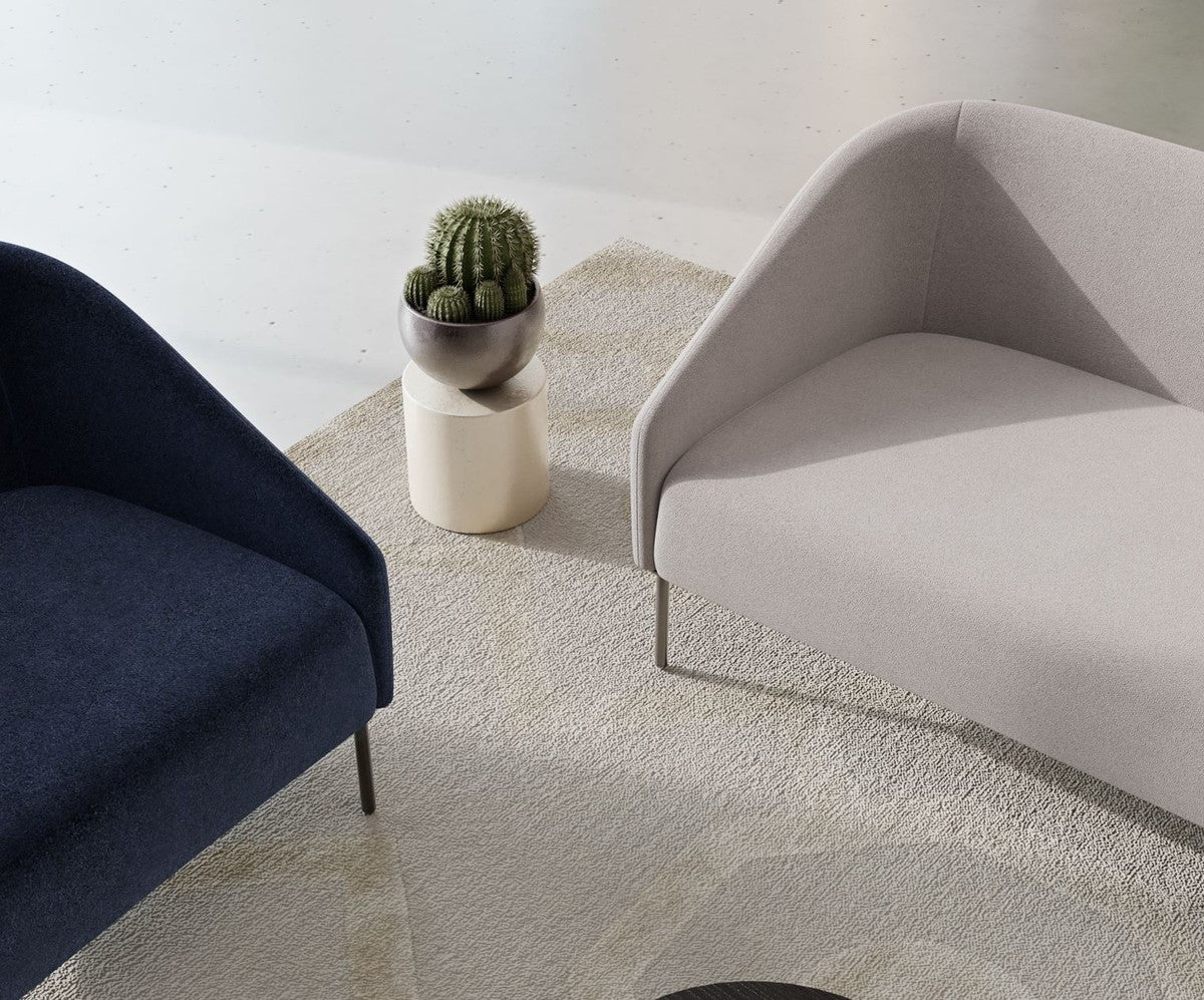 Luxus Wohnzimmer & Hotel Sofa Grau / Schwarz 180 cm - Luxus Möbel