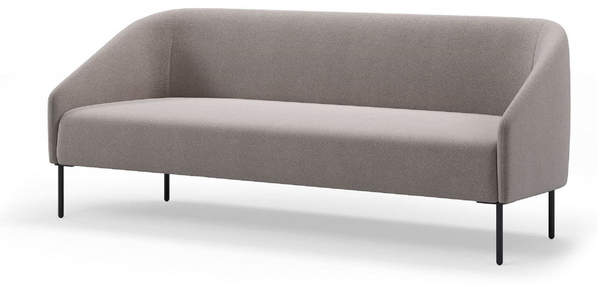 Luxus Wohnzimmer & Hotel Sofa Grau / Schwarz 200 cm - Luxus Möbel