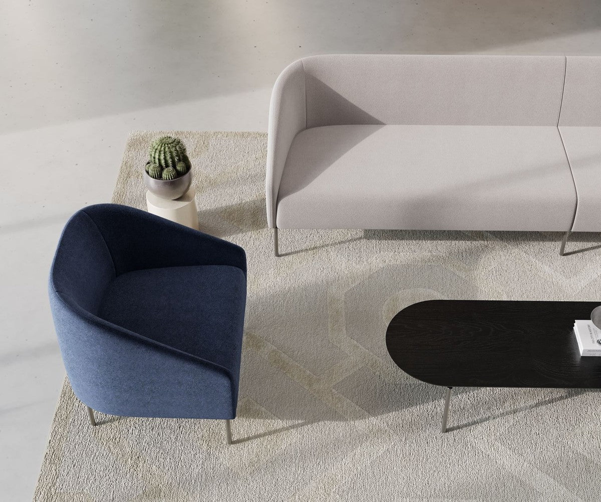 Luxus Wohnzimmer & Hotel Sofa Grau / Schwarz 200 cm - Luxus Möbel