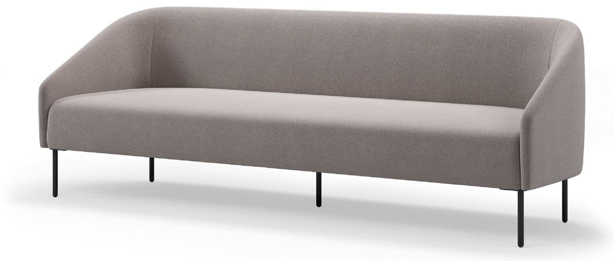 Luxus Wohnzimmer & Hotel Sofa Grau / Schwarz 230 cm - Luxus Möbel