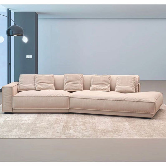 Luxus Wohnzimmer & Hotel Sofa Linke Seite Beige 320 cm - Luxus Möbel