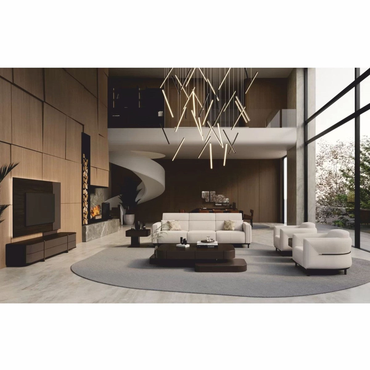 Luxus Wohzimmer & Hotel Sofa Hellgrau / Schwarz / Messing 260 cm - Luxus Möbel