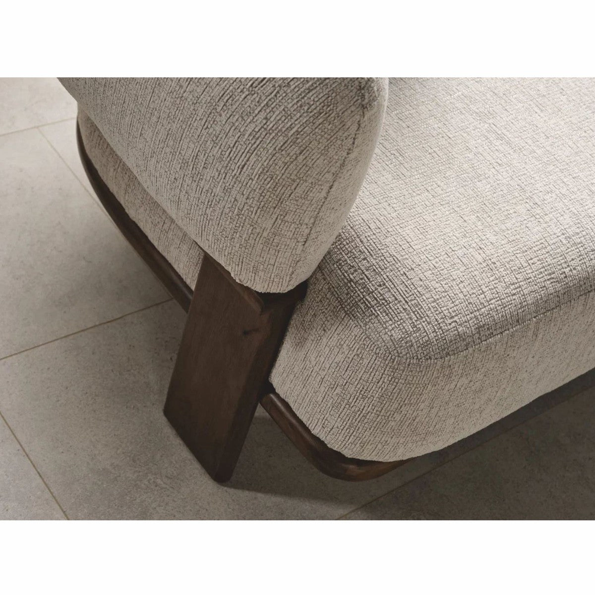 Luxus Wohzimmer & Hotel Sofa Hellgrau / Dunkelbraun 230 cm - Luxus Möbel