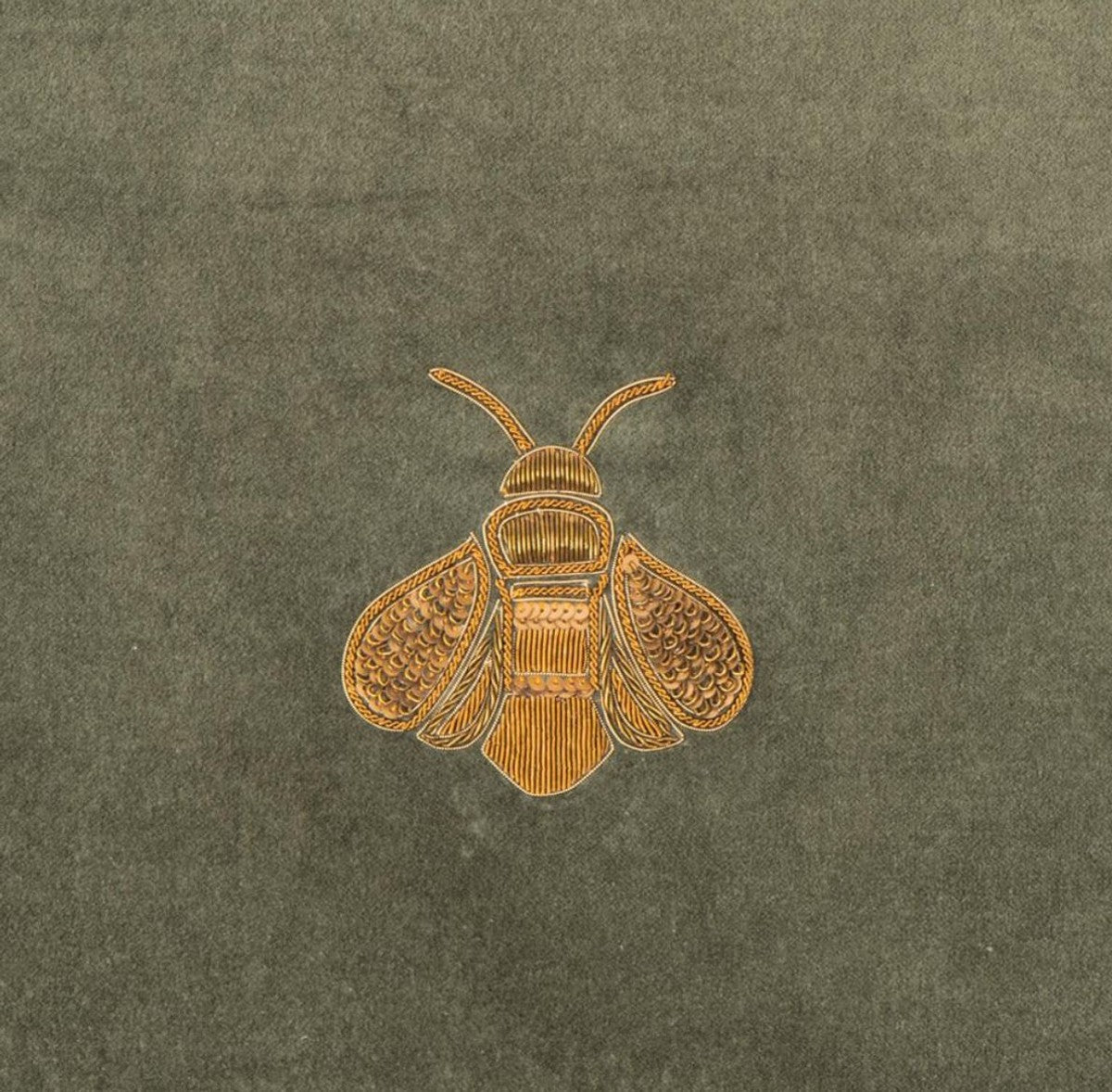 Luxus Zierkissen Grün / Gold 60 x 60 cm - Wohnzimmer Accessoires