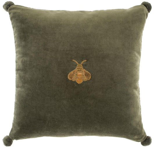 Luxus Zierkissen Grün / Gold 60 x 60 cm - Wohnzimmer Accessoires