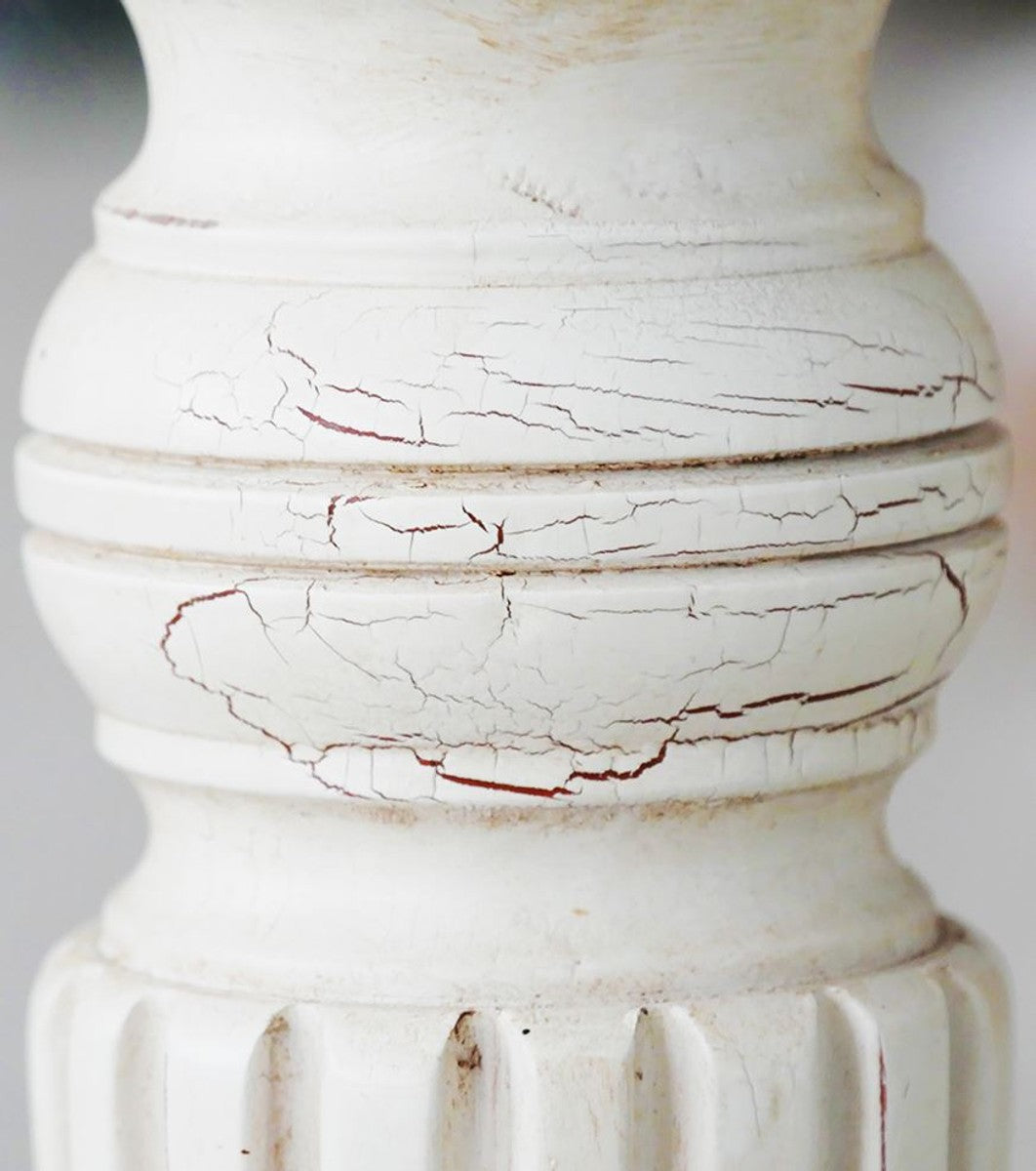 Landhausstil Couchtisch 60 x 60 x H. 45 cm - Verschiedene Farben - Massivholz Wohnzimmertisch mit Schublade - Wohnzimmer Möbel