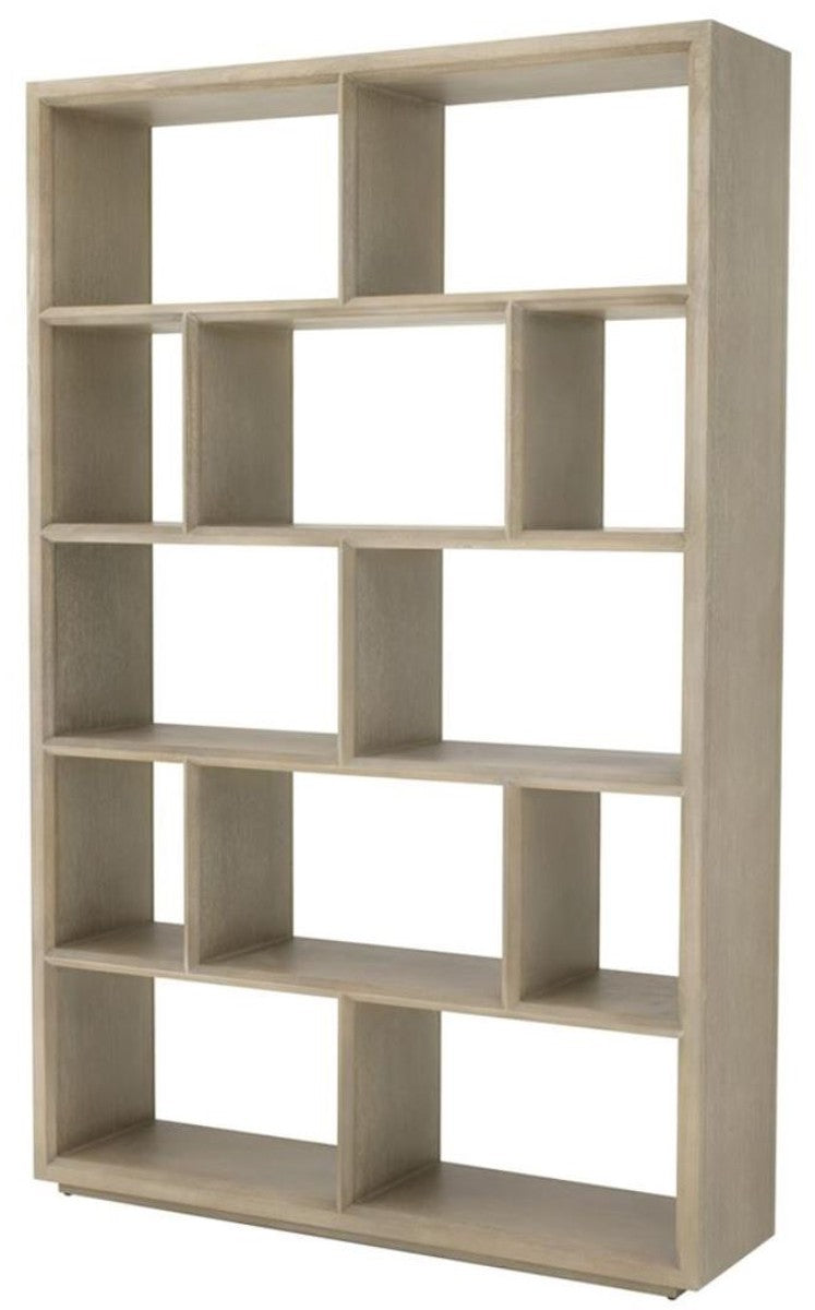 Regalschrank / Bücherschrank Hellbraun 150 x 40 x H. 230 cm - Luxus Schrank