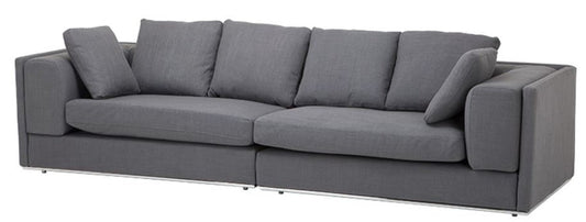 Sofa Grau 290 x 111 x H. 80 cm - Luxus Kollektion