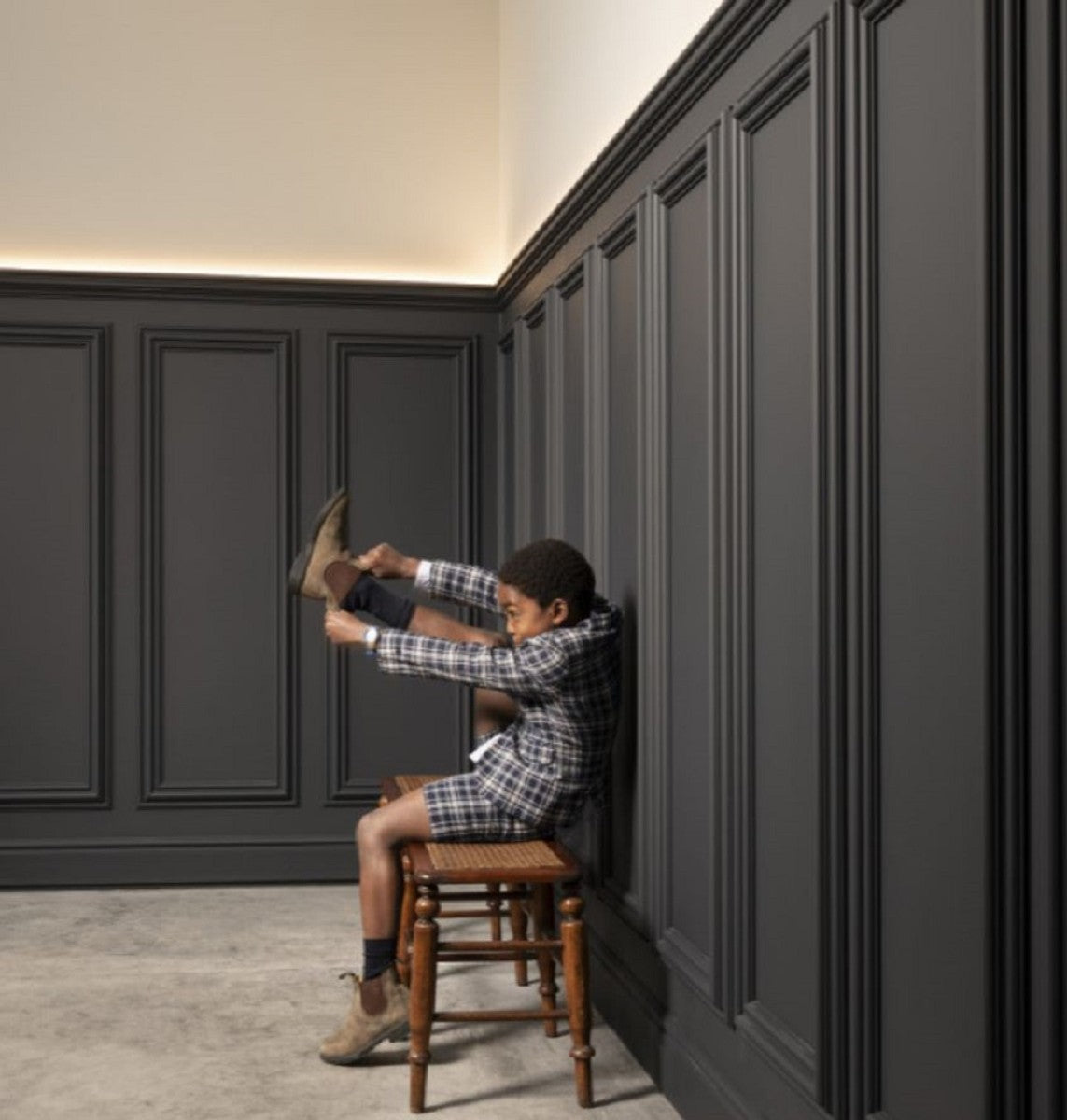 Wandpaneel Weiß 150 x 3,2 x H. 50 cm - Barock & Jugendstil Deko Accessoires