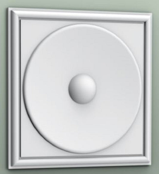 3D Paneel Weiß 33,3 x 2,6 x H. 33,3 cm - Wandpaneel - Deckenpaneel - Wanddeko im Barockstil