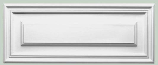 Wandpaneel Weiß 55 x 1,7 x H. 22 cm - Rechteckiges Paneel - Deko Accessoires