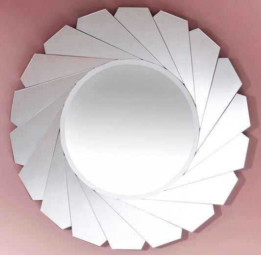 Spiegel / Wandspiegel Ø 89 cm - Luxus Wohnzimmer Accessoires