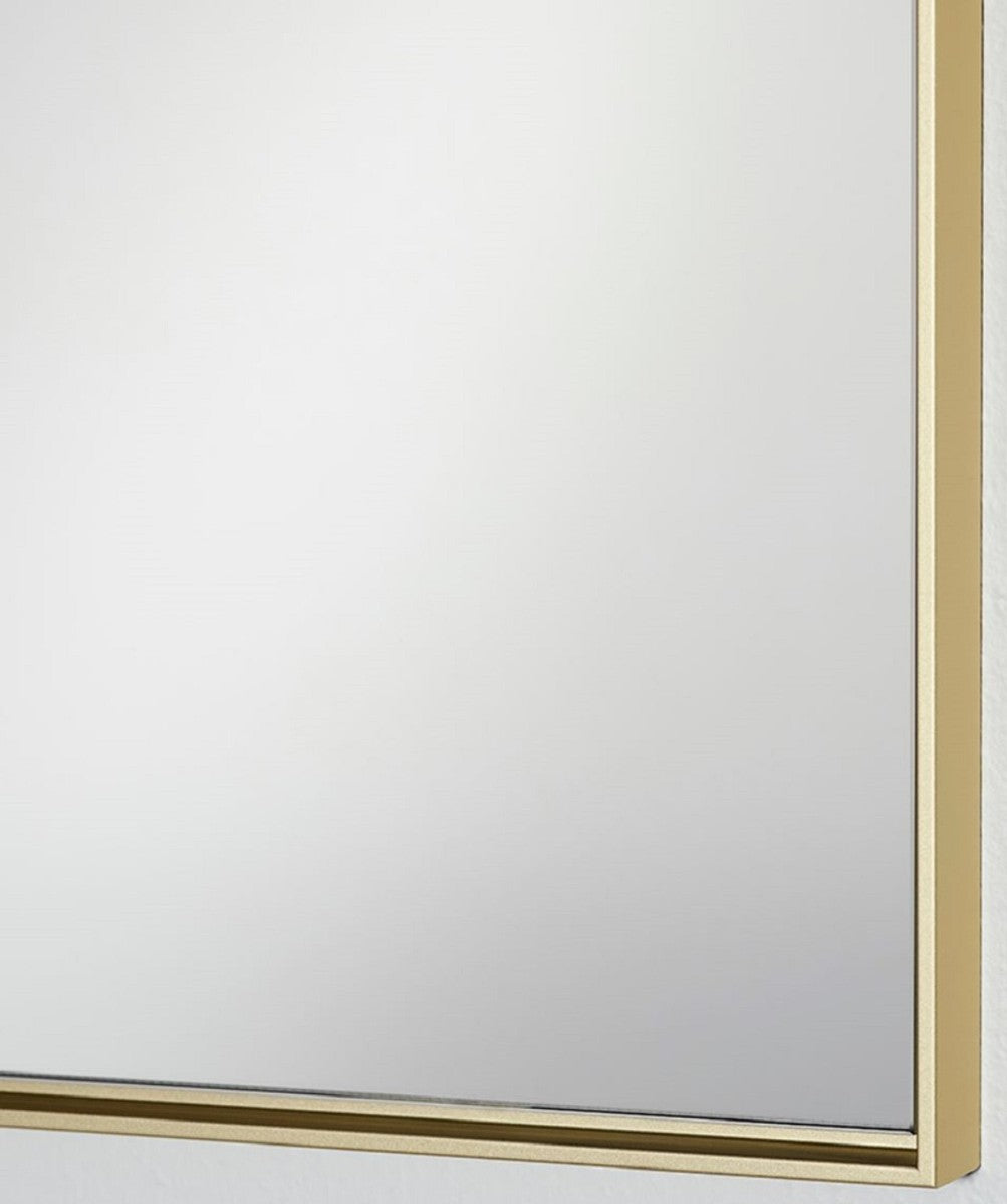 Wandspiegel mit mattgoldem Aluminiumrahmen 40 x H. 175 cm - Luxus Spiegel