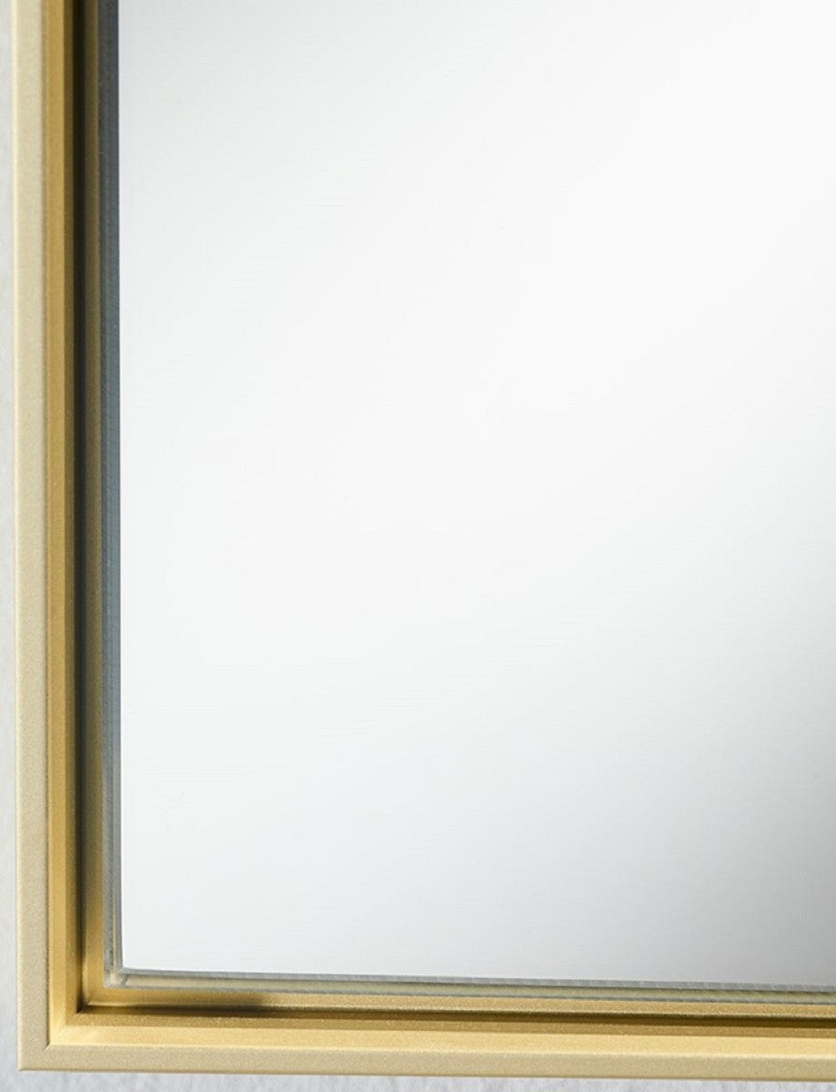 Wandspiegel mit mattgoldem Aluminiumrahmen 40 x H. 175 cm - Luxus Spiegel