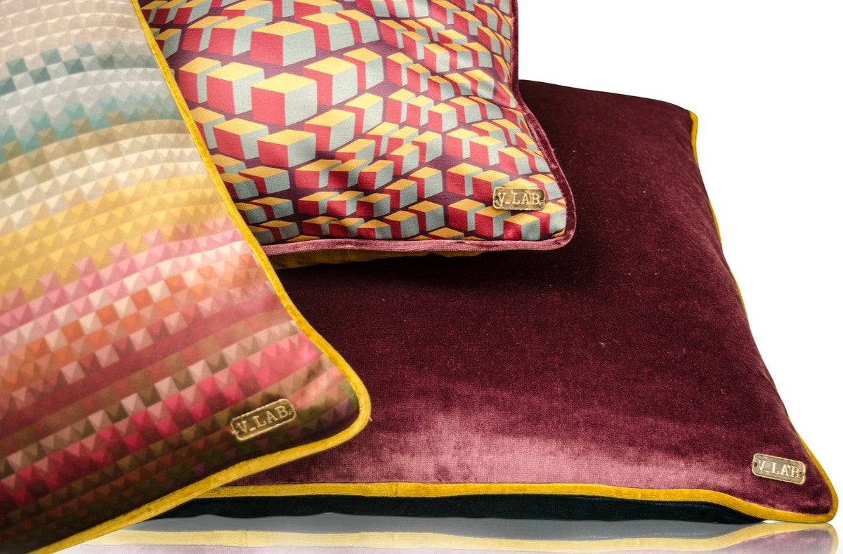 Wohnzimmer Deko Kissen 3er Set Mehrfarbig - Luxus Kollektion