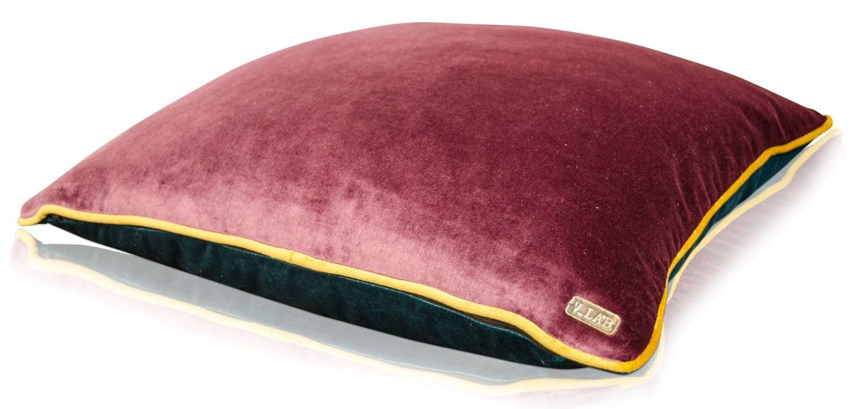 Wohnzimmer Deko Kissen 2er Set Lila / Türkis / Gelb 50 x 50 cm - Luxus Kollektion