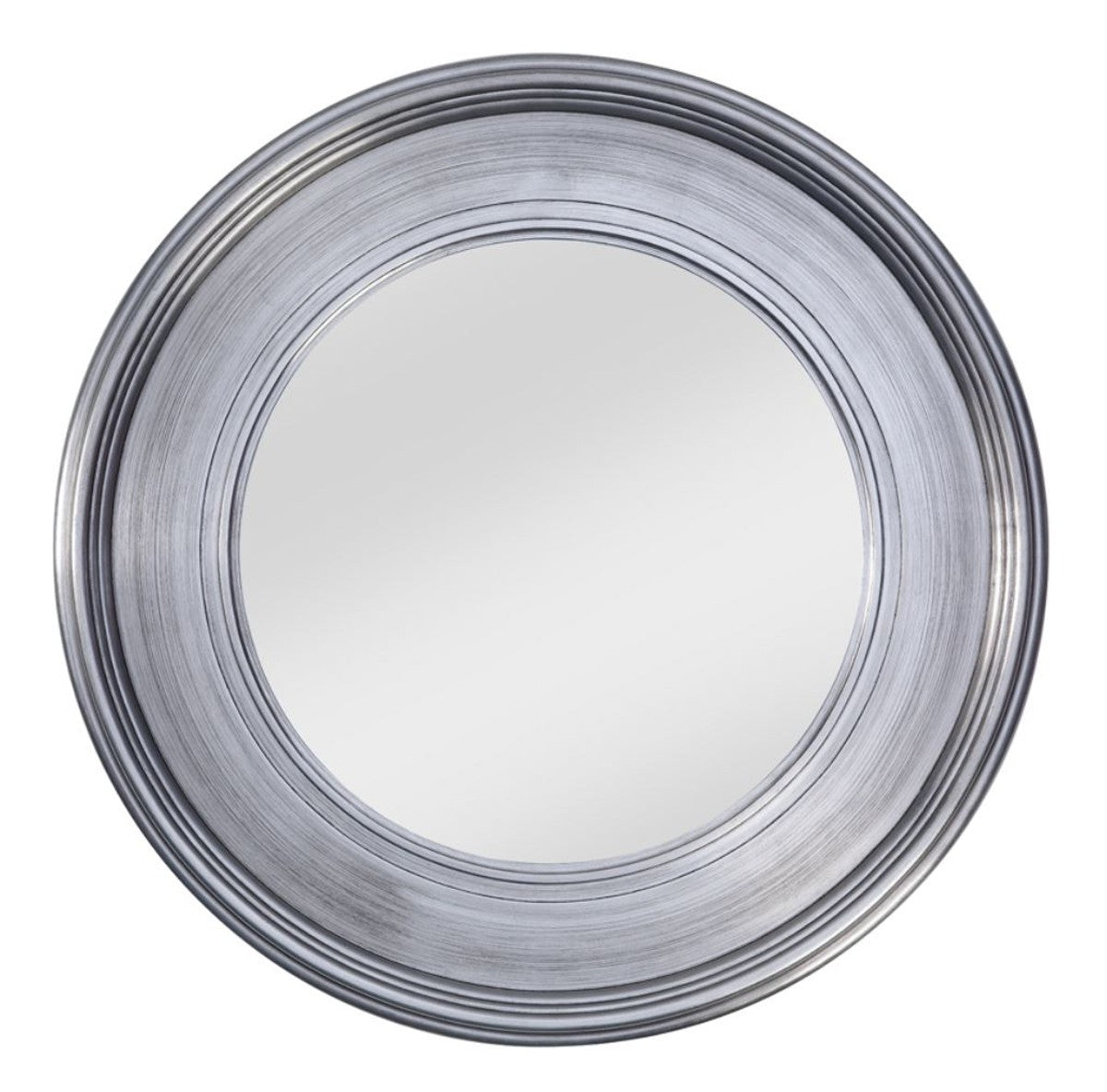 Wohnzimmer Wandspiegel Silber Ø 94 cm - Luxus Wohnzimmer Accessoires