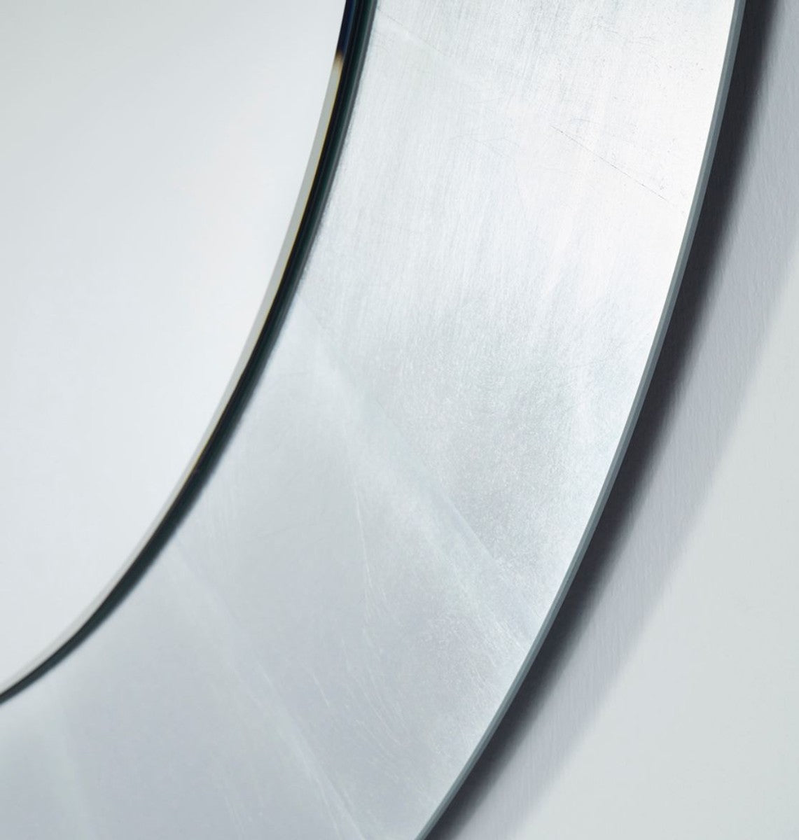 Wohnzimmer Spiegel Silber Ø 110 cm - Luxus Kollektion