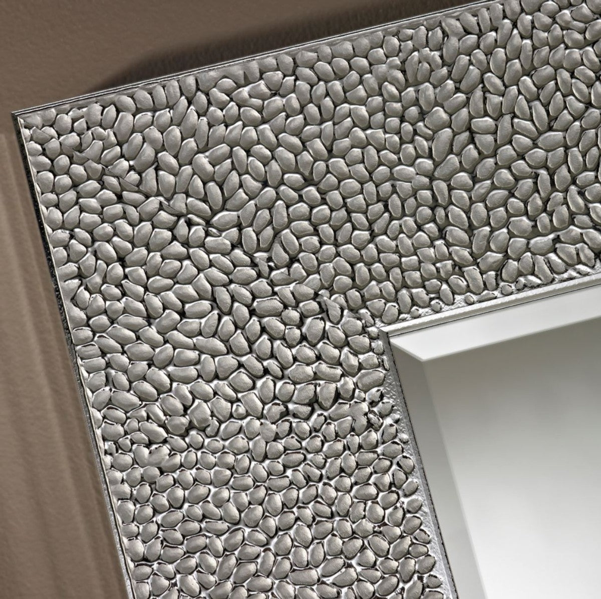 Wohnzimmer Spiegel Silber 102 x H. 102 cm - Luxus Kollektion