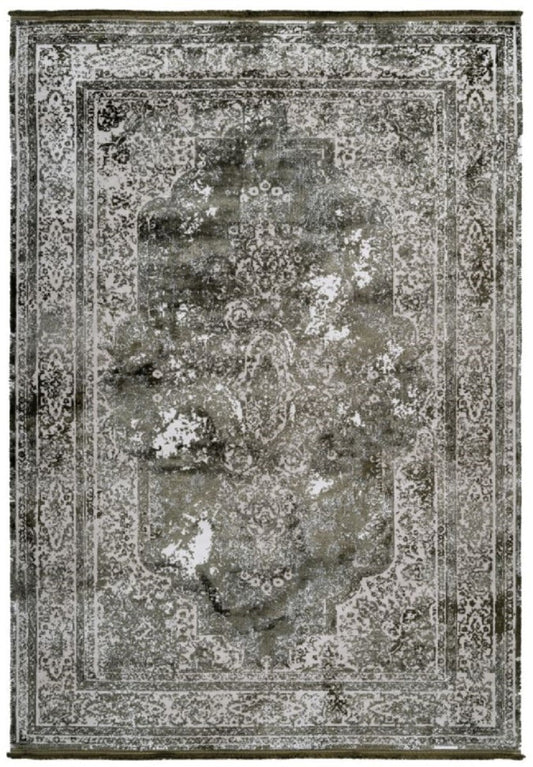 Teppich Vintage Grün - Verschiedene Größen - Rechteckiger Teppich im Vintage Look - Wohnzimmer Deko Accessoires