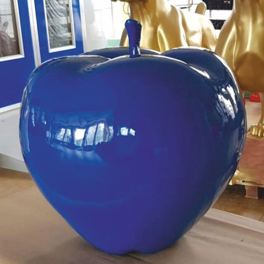 XXL Deko Apfel Blau Ø 80 cm - Garten Dekoration