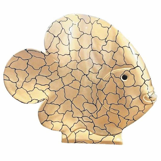 XXL Deko Skulptur Fisch Gold / Schwarz H. 110 cm - Deko Figur