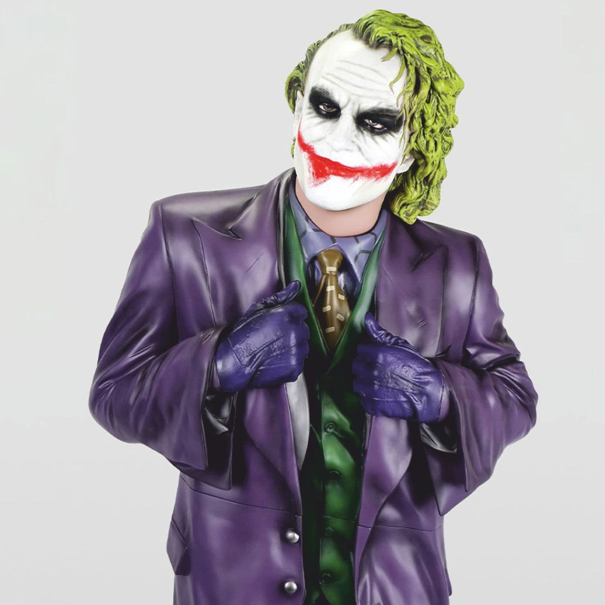 XXL Deko Skulptur Lila / Grün H. 215 cm - Lebensgroße Deko Figur