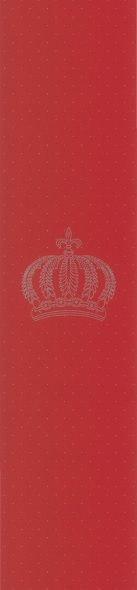Harald Glööckler Designer Barock Vliestapete 52717 - Krone - Rot mit Straßsteinen