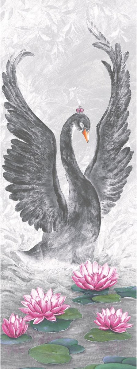 Harald Glööckler Designer Barock Vliestapete 58502 - Grau / Silber / Grün / Pink / Schwarz