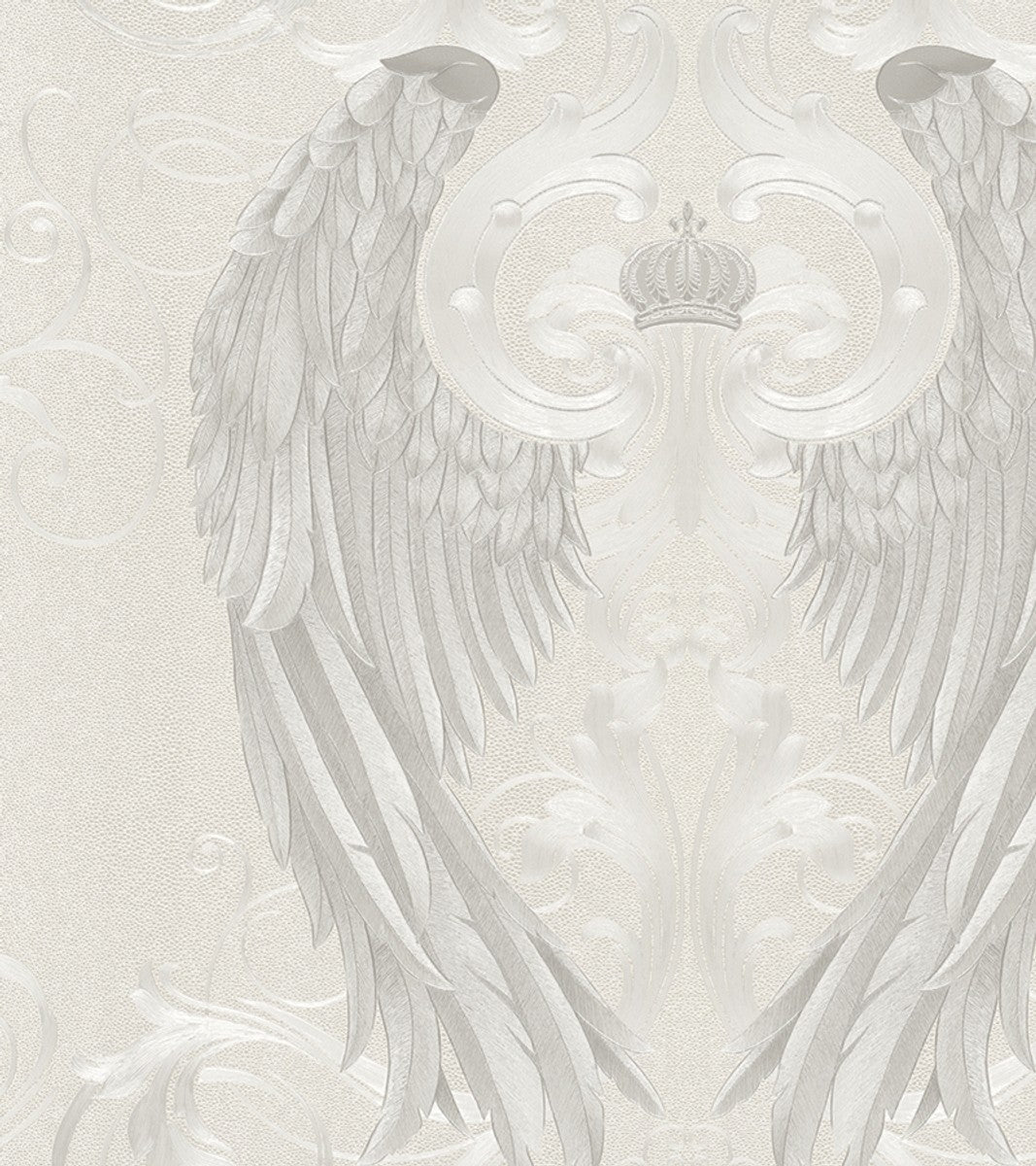 Harald Glööckler Imperial Barock Tapete 54843 - Creme mit Engelsflügeln