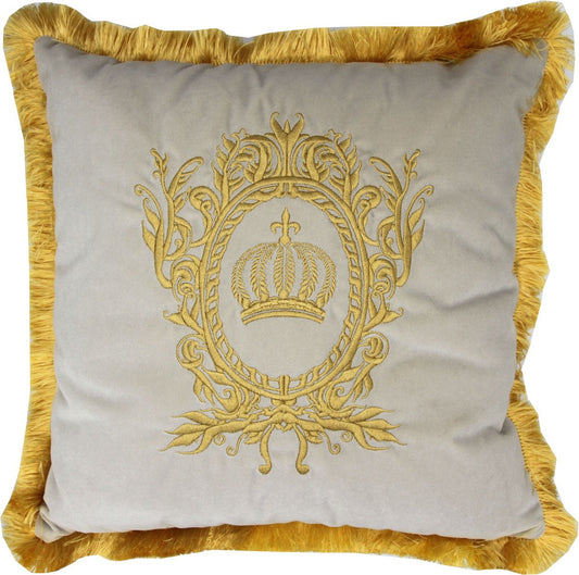 Harald Glööckler Luxus Deko Kissen Pompöös by Creme / Gold - Glööckler Kissen