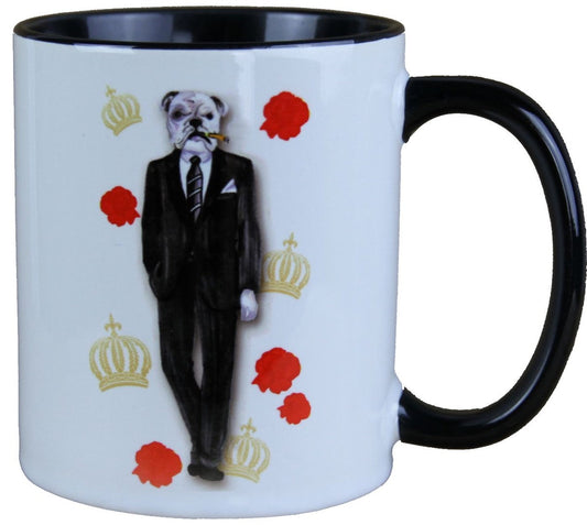 Harald Glööckler Pompöös Tasse Hund Gentleman - designed by Harald Glööckler