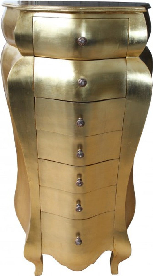 Barock Kommode Gold Antik-Look 131 x 68 x 46 cm - Antik Stil