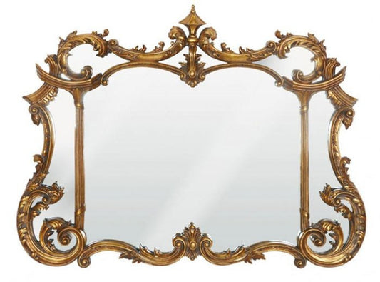 Barock Wandspiegel Gold H 99 cm, B 128 cm - Edel & Prunkvoll