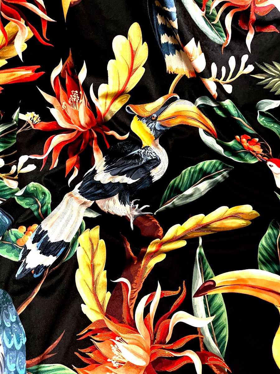 Luxus Wohndecke Pompöös by Jungle Schwarz / Mehrfarbig mit extrem vielen Glitzersteinen - Pompööse Decke designed by Harald Glööckler Dschungel