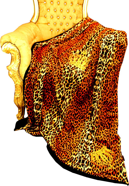 Luxus Wohndecke Pompöös by Barock Leopard / Kronen von Harald Glööckler mit Glitzersteinen
