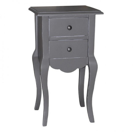 Barock Kommode mit 2 Schubladen 40 cm - Jugendstil Landhaus Stil Möbel - Nachttisch Schrank