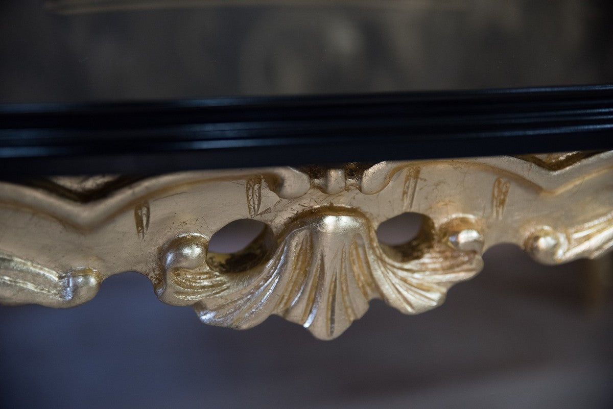 Pompöös by Barock Couchtisch Schwarz / Gold - Pompööse Barock Wohnzimmertisch designed by Harald Glööckler