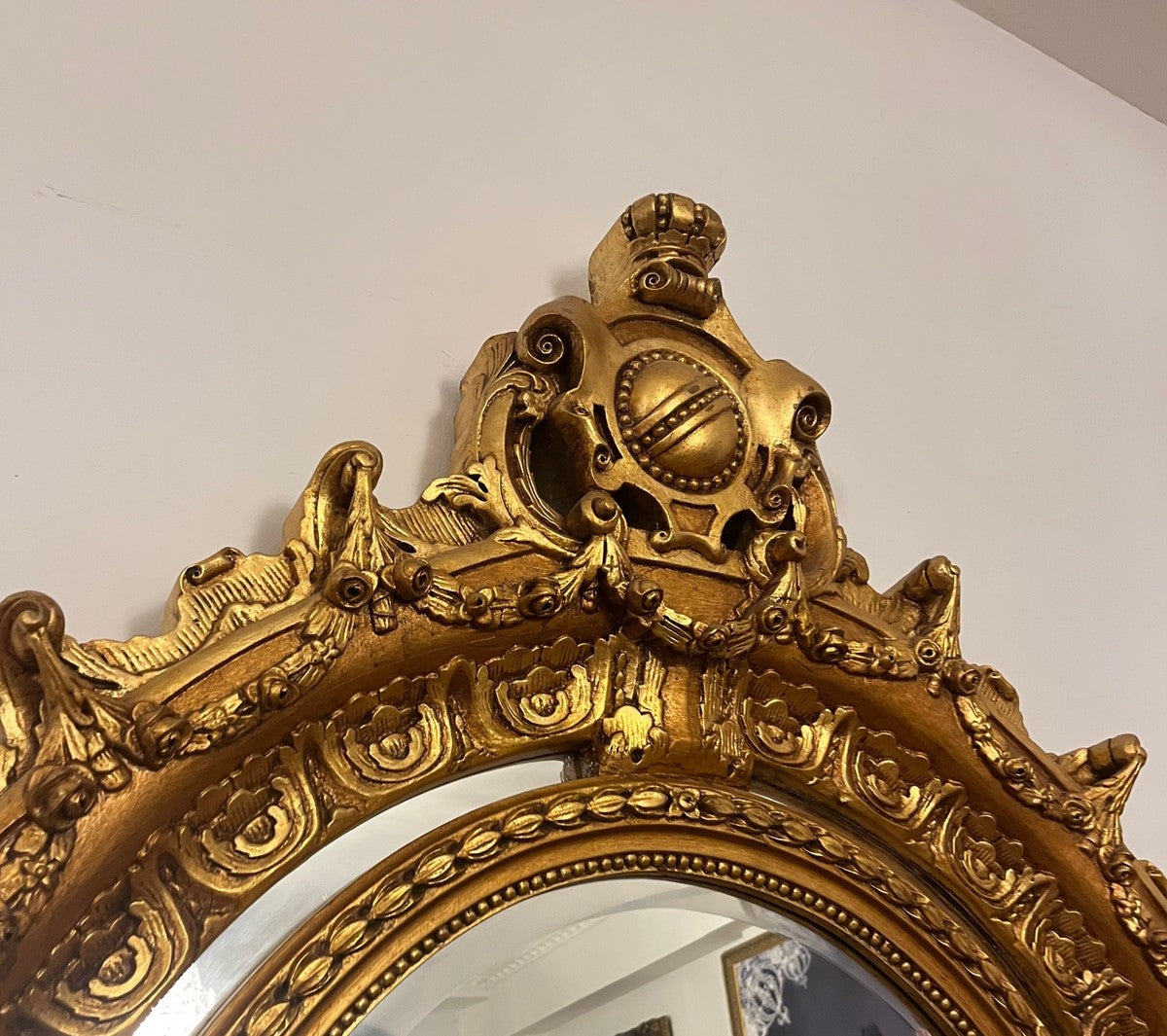 Pompöös by Barock Standspiegel Gold 134 x H. 257 cm - Handgeschnitzt - Harald Glööckler Spiegel