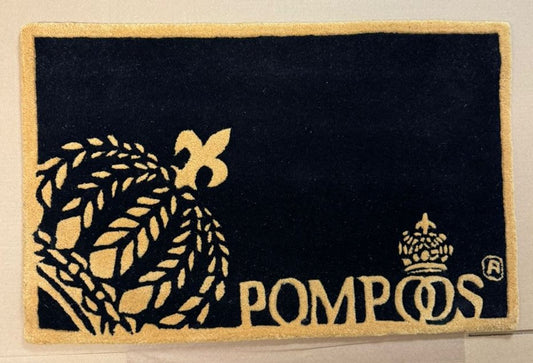 Pompöös by Fußmatte Krone von Harald Glööckler Schwarz / Gold 80 cm
