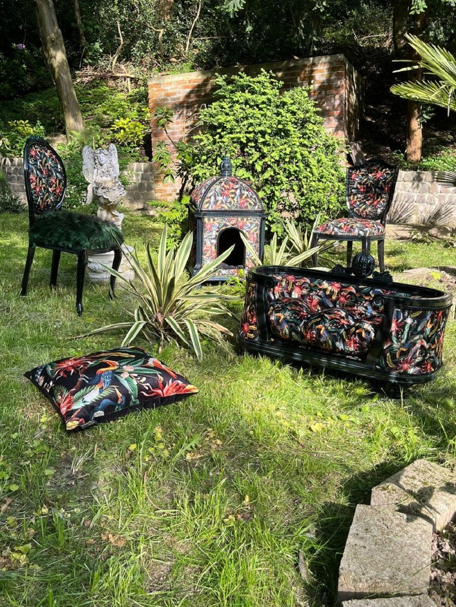 Pompöös by Luxus Barock Kunstfell Esszimmer Stuhl Dschungel - designed by Harald Glööckler