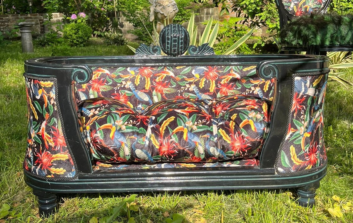 Pompöös by Luxus Barock Hunde & Katzenbett Bunt / Schwarz