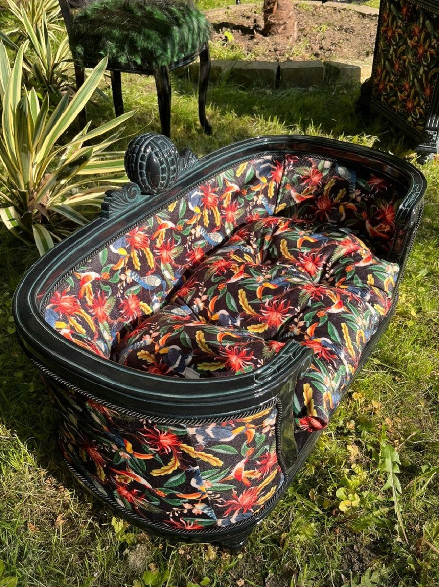 Pompöös by Luxus Barock Hunde & Katzenbett Bunt / Schwarz