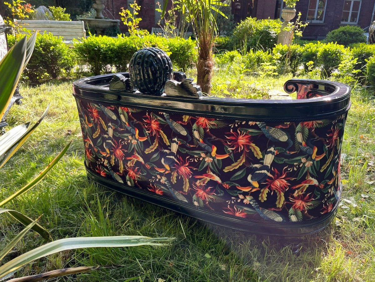 Pompöös by Luxus Barock Hunde & Katzenbett Bunt / Schwarz