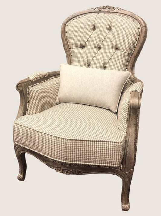 Pompöös by Luxus Barock Sessel Provence Beige Muster / Braun - designed by Harald Glööckler