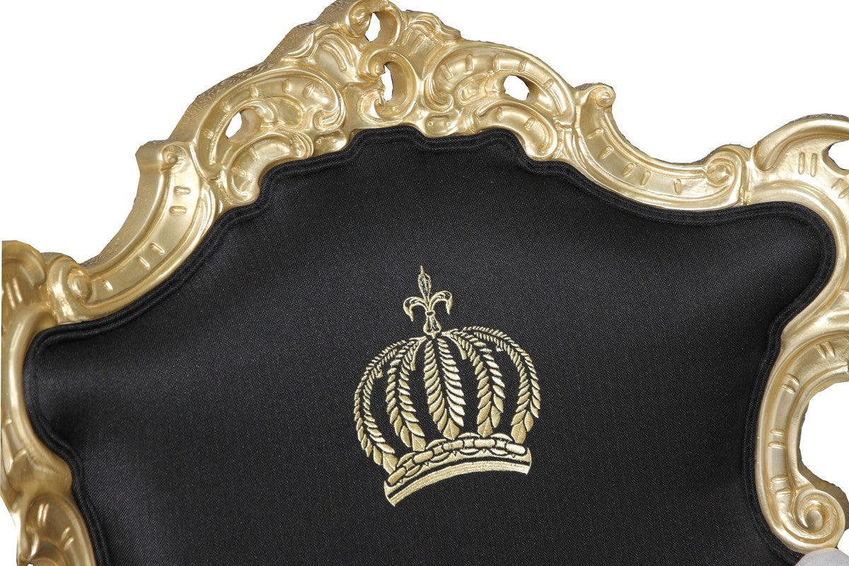 Pompöös by Luxus Barock Sessel Schwarz / Weiß / Gold - Pompööser Barock Sessel designed by Harald Glööckler