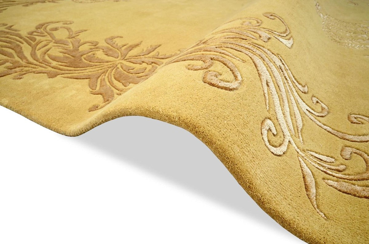 Pompöös by Luxus Barock Teppich Krone von Harald Glööckler Gold - Verschiedene Größen