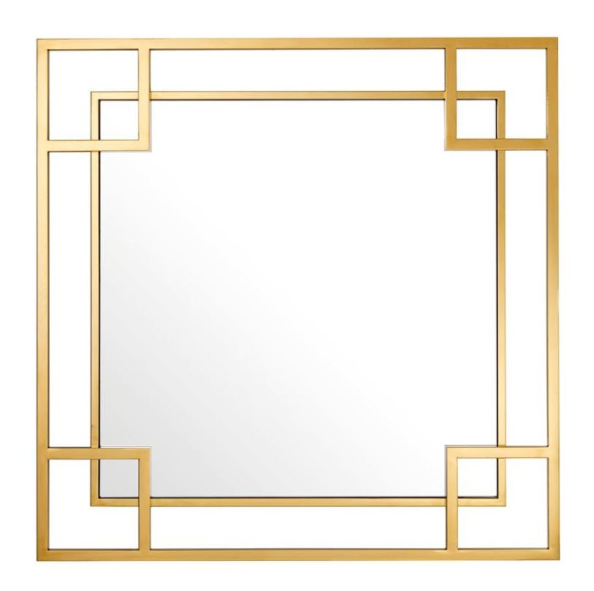 Designer Wandspiegel Gold 90 x H. 90 cm - Luxus Spiegel